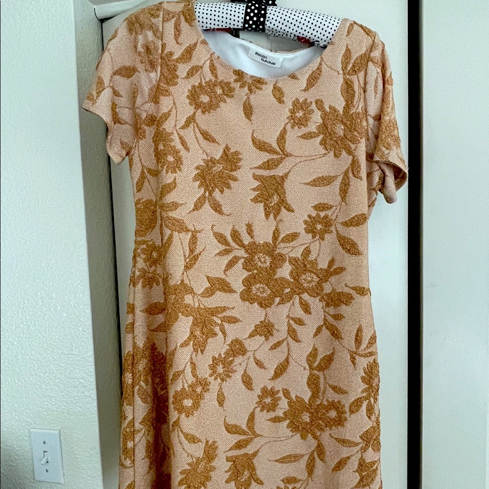Short Mini Gold Dress